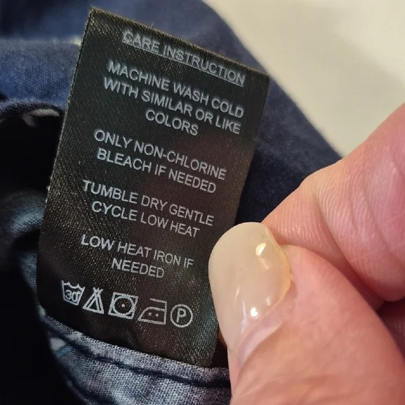 Denim & Flower Short Sleeve XL Airplane Print Blue Casual Button Down Shirt Mens - Picture 10 of 13